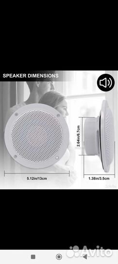 Встраиваемые динамики потолочные