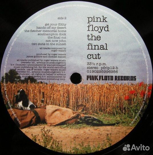 LP Pink Floyd THE Final CUT. Новая