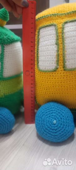Поезд вязаный. Ручная работа