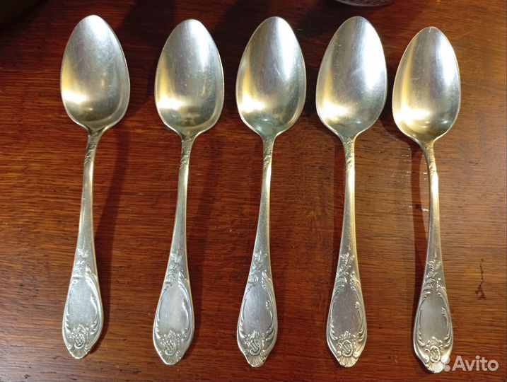 Ложки столовые мельхиоровые, зиш, СССР