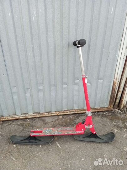 Самокат снегокат 2 в 1