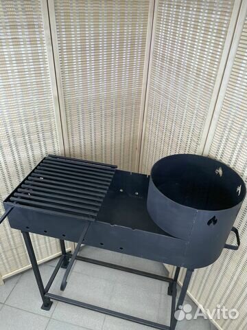 Мангал с печью под казан