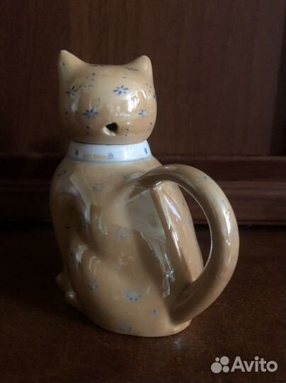 Заварочный фарфоровый чайник Котик