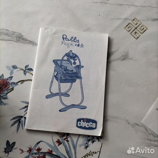 Стульчик для кормления chicco polly magic
