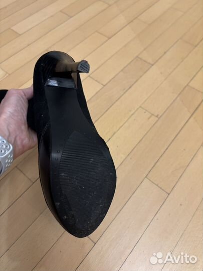 Ботильоны осенние, натуральная замша 36 р