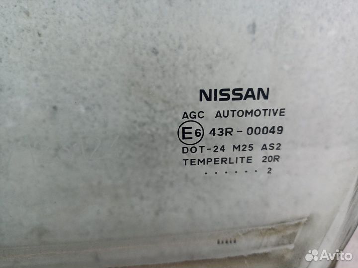 Стекло двери передней левой Nissan Qashqai рест