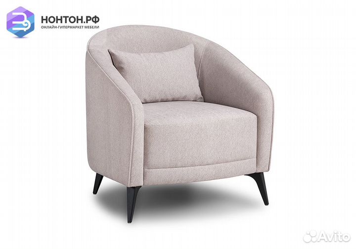 Кресло Бернис светло-розовое