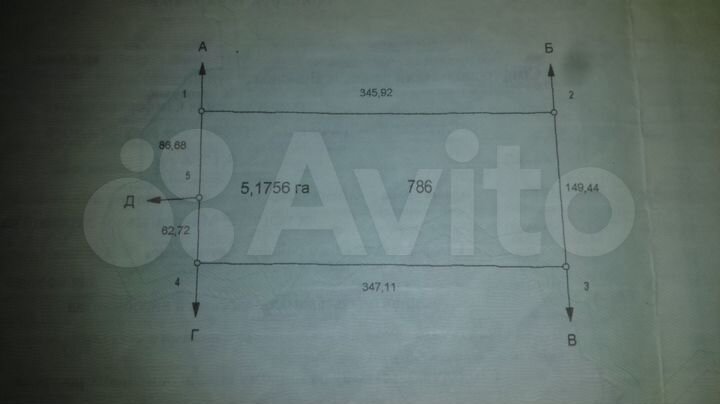 Участок 5,17 га (СНТ, ДНП)