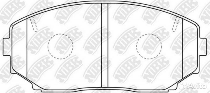 Nibk PN3813 Колодки тормозные дисковые