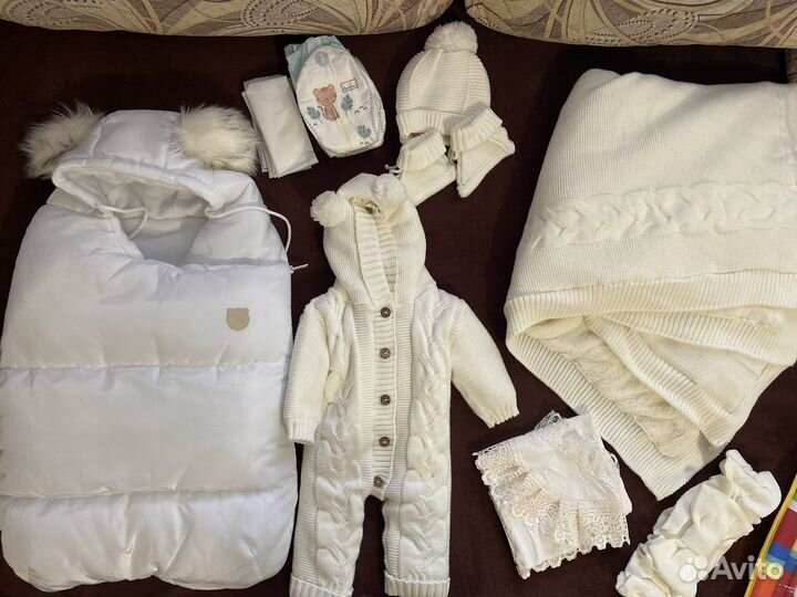 Конверт на выписку для девочки зима