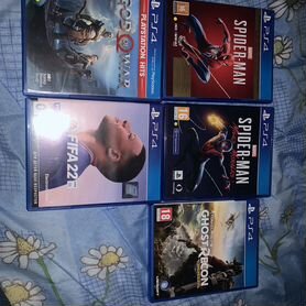 Игры Sony PS4 FIFA22, Spider-Man 1, God Of War