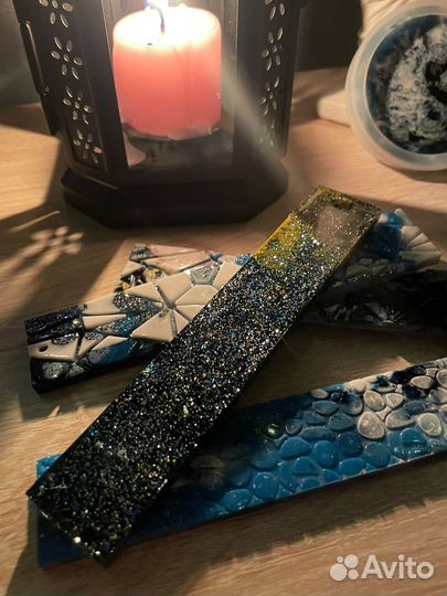 Шкатулки и закладки для книг из эпоксидной смолы