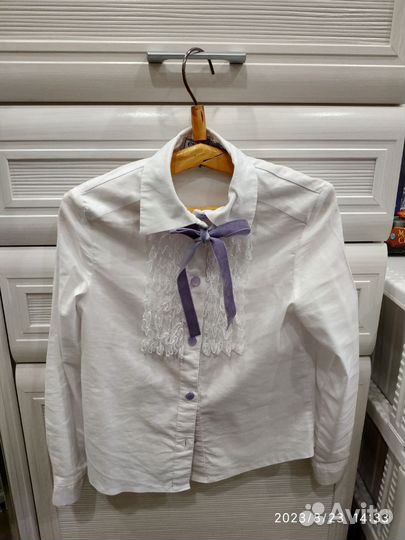 Блузки школьные 122 128