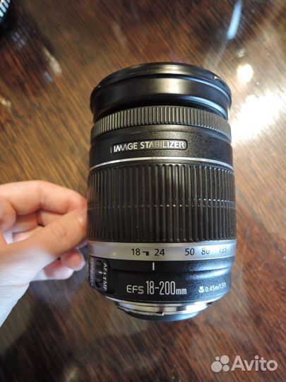 Объектив Canon zoom lens EF-S 18-200 mm 1:3.5-5.6