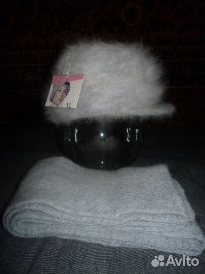 Шапка ангора женская