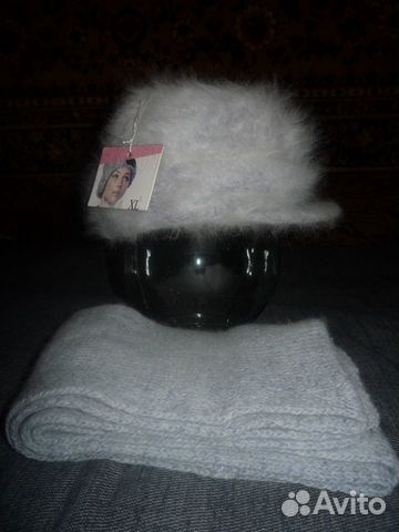 Шапка ангора женская