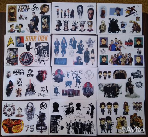 Стикеры \ наклейки по фильмам и сериалам