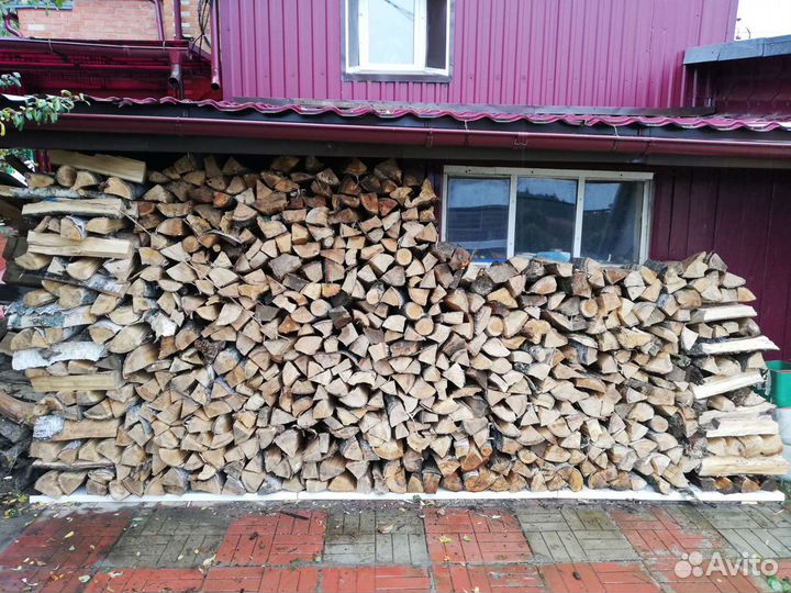 Дрова колотые сухие