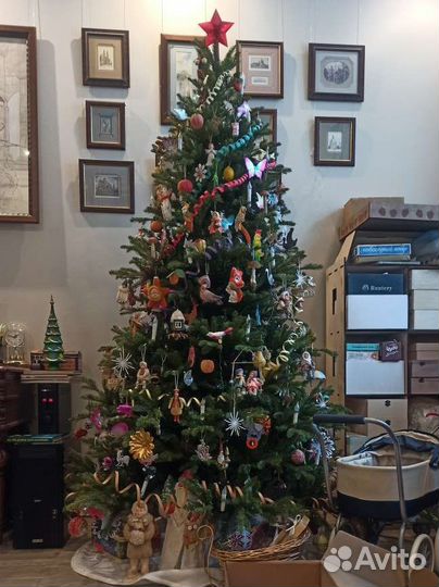 Елка искусственная 210 литая+пвх