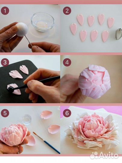 Набор форм для вырезания пиона