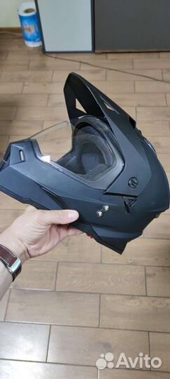 Шлем мотард Ataki jk802 black