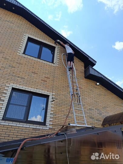 Утепление стен домов пеноизолом, Пеной