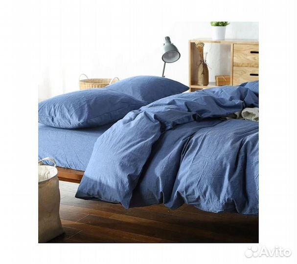 Постельное белье GoodNight Wash Cotton евро (с нав