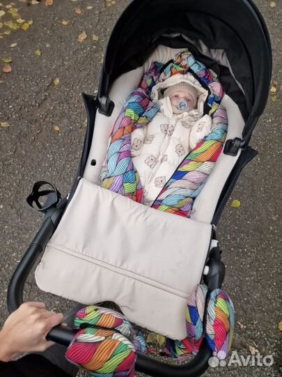 Зимний конверт в коляску leokid