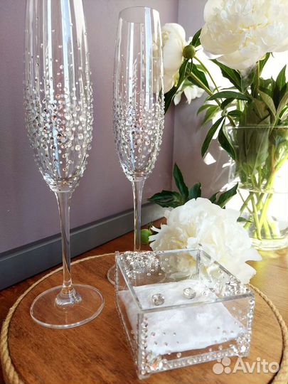 Свадебные бокалы новые