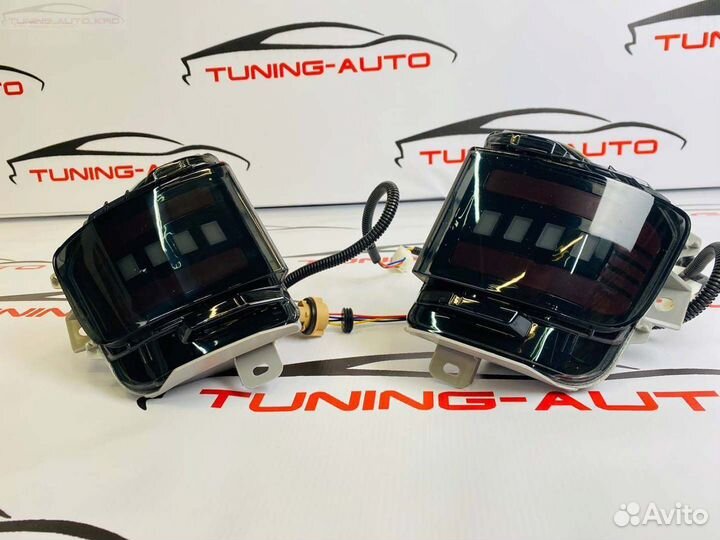 Катафоты в задний бампер Toyota LC 200 тюнинг O908