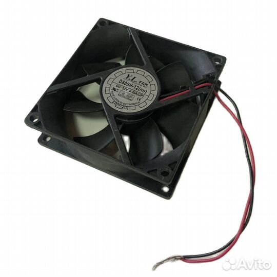 1 шт Вентилятор D80SH-12 80x80x25 мм 12 В 0.30 А