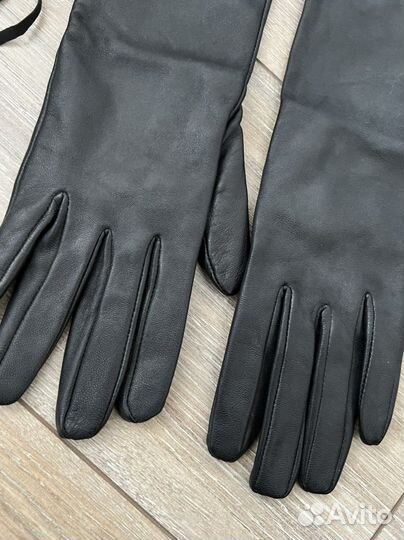 Перчатки mango кожаные новые