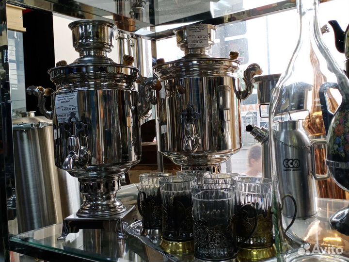 Самовар на углях 5 л и 7 л с трубой