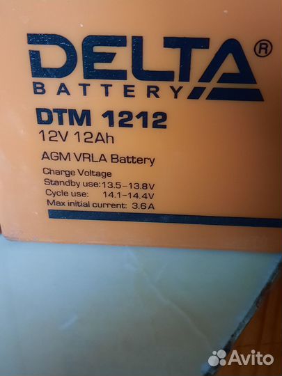 Аккумулятор Дельта DTM 1212