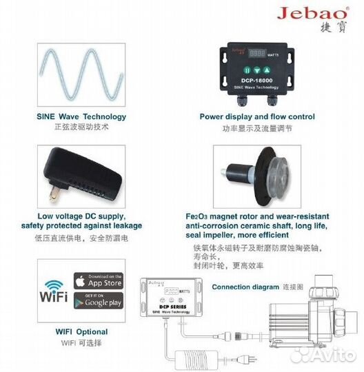 Подъемная помпа Jebao DCP-5000