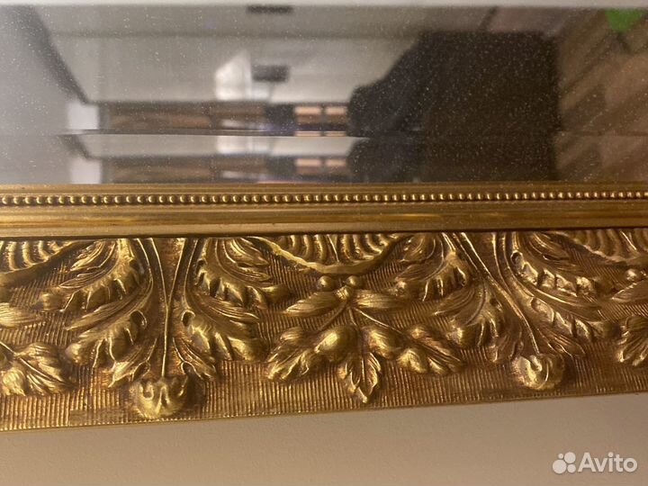 Зеркало большое в золотой раме 90/115