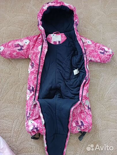Зимний комбинезон для девочки,80