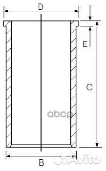Гильза d69.6 STD 1402206000 Goetze
