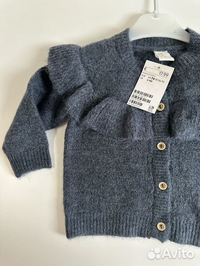 Свитер кардиган H&M на девочку 74