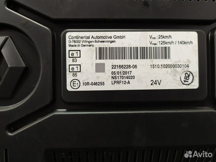 22166228 Приборная панель Renault T