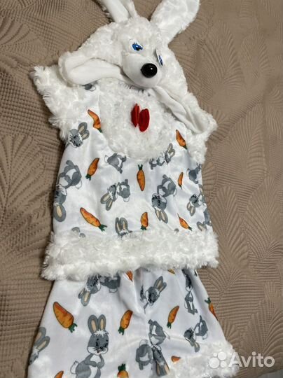 Новогодний костюм зайчика 98