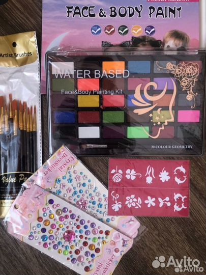 Аквагрим набор 30 цветов