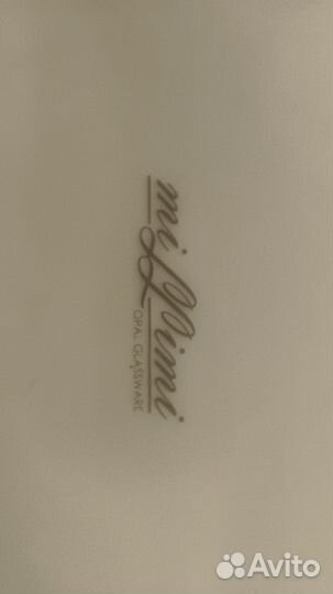 Набор тарелок 22 см с синим орнаментом