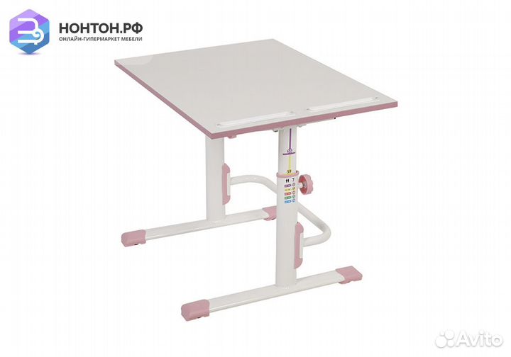 Парта-трансформер Polini kids Simple белый / розов