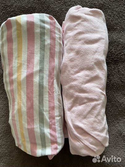 Простынь на резинке в детскую кровать