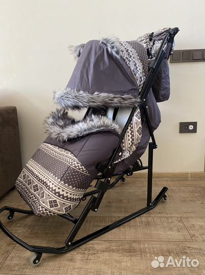 Детские санки коляска