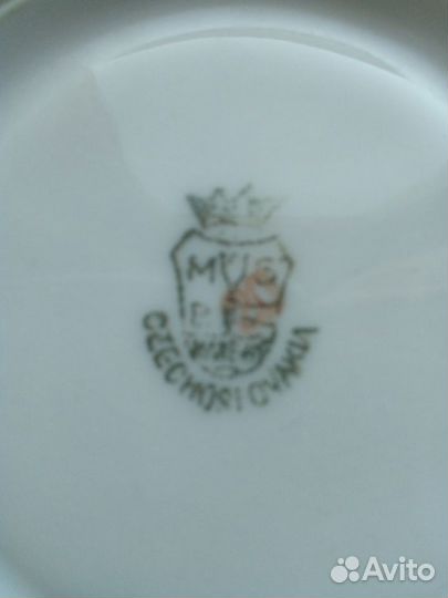 Винтажный форфоровый кофейный сервиз чсср