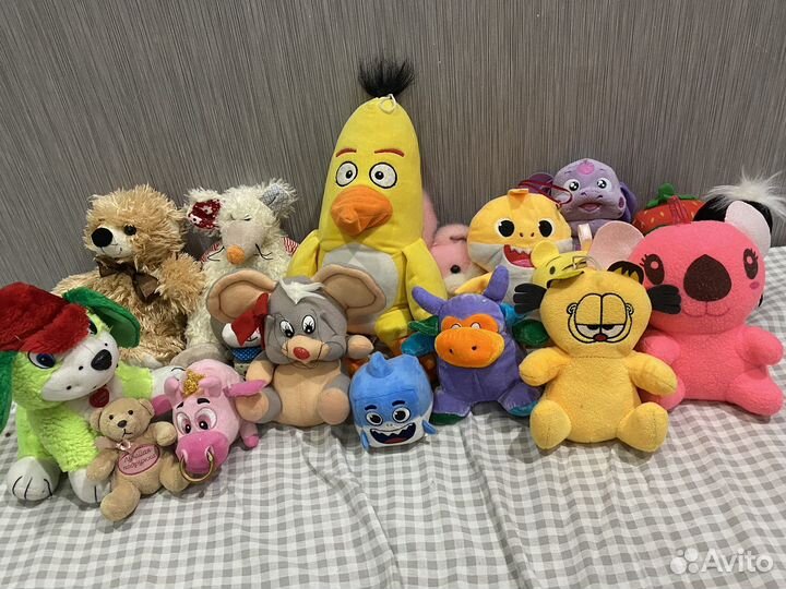 Мягкие игрушки пакетом цена за все