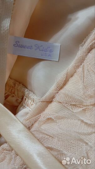 Нарядное платье для девочки 74