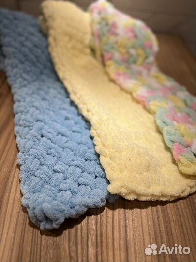 Шарфы снуды из Alize puffy ручная работа